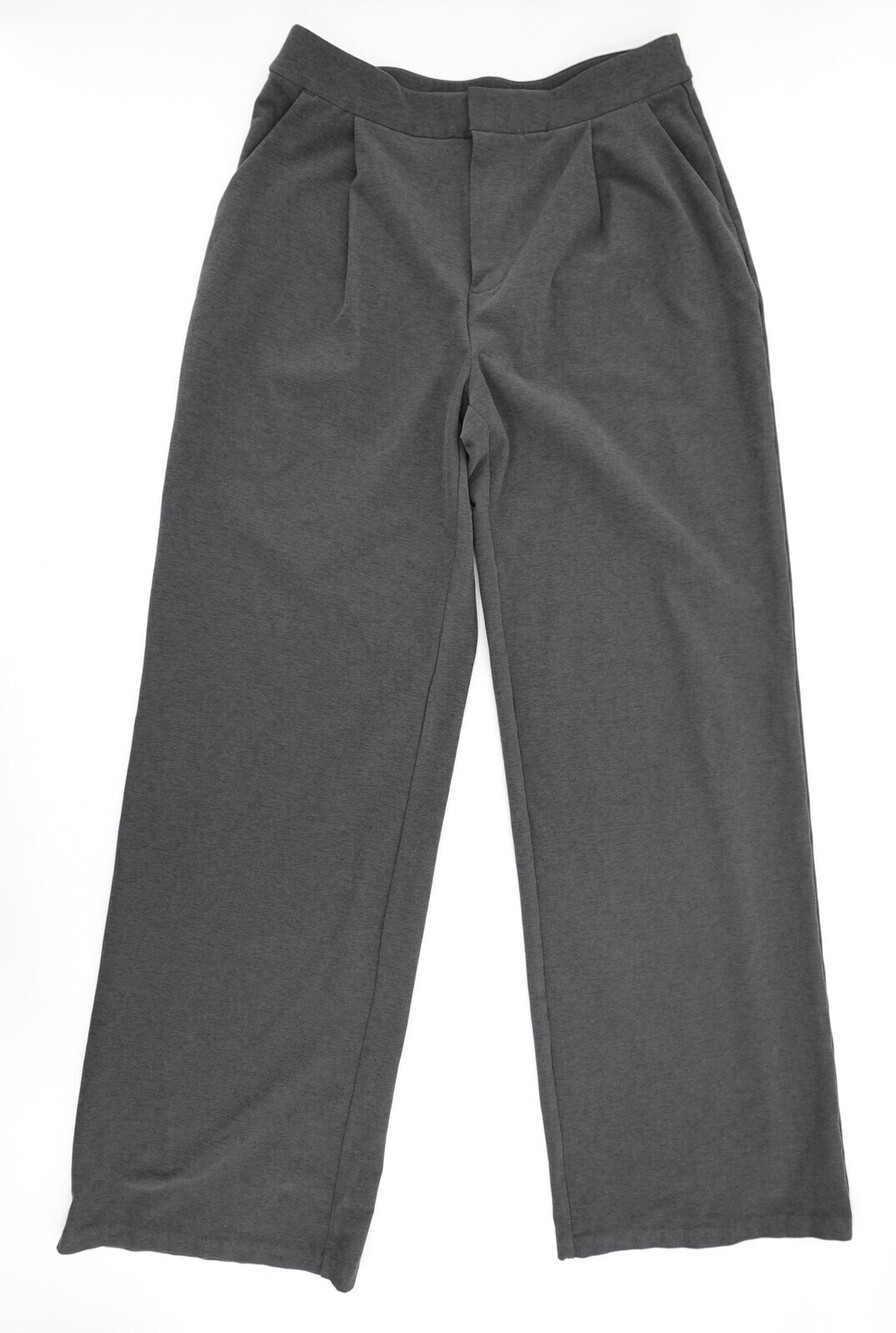 Vuori Pants Womens Small Gray Wide Leg Stretch Lounge Recycled Polyester Elastic